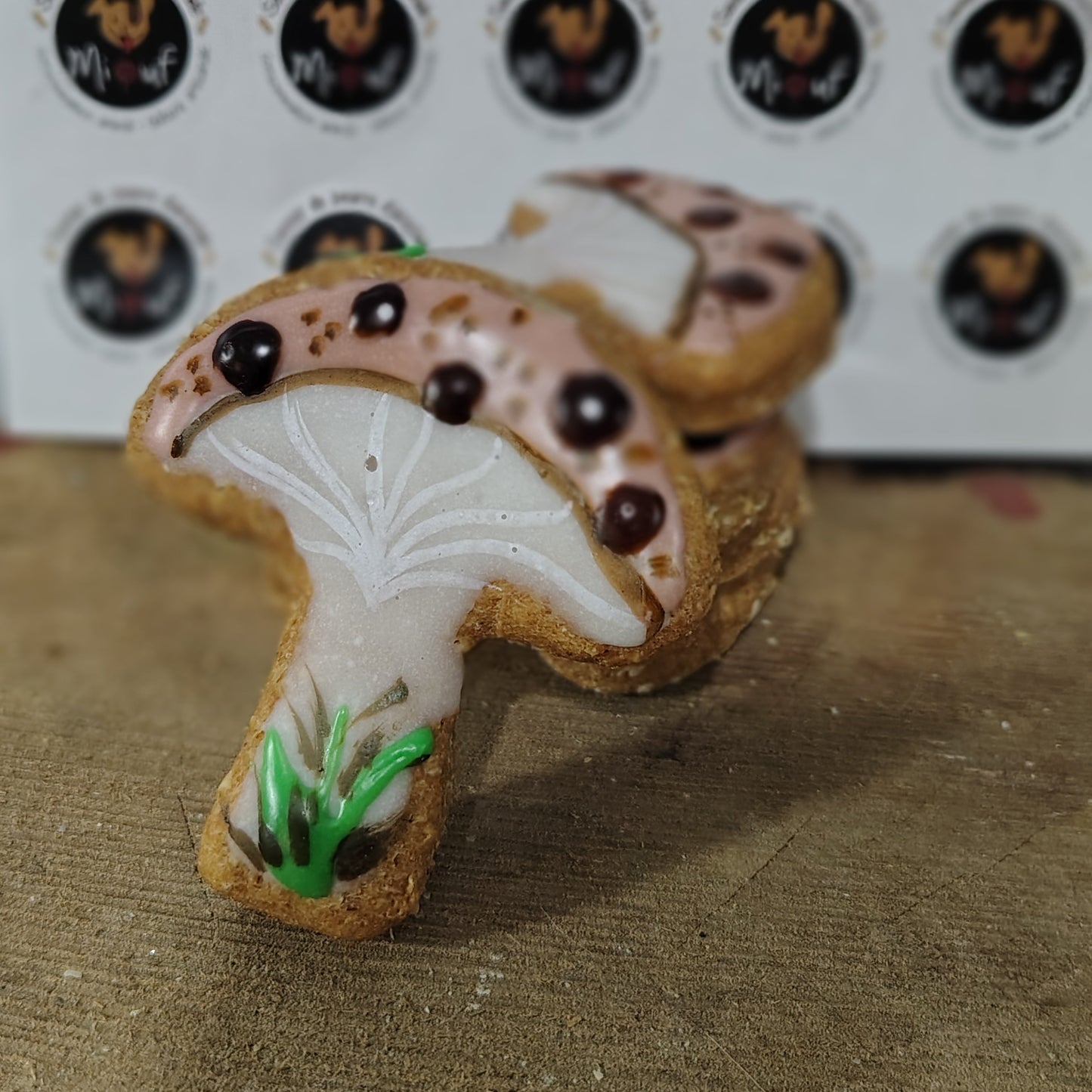 Champignons pour vos toutous - Mushrooms cookies for dogs