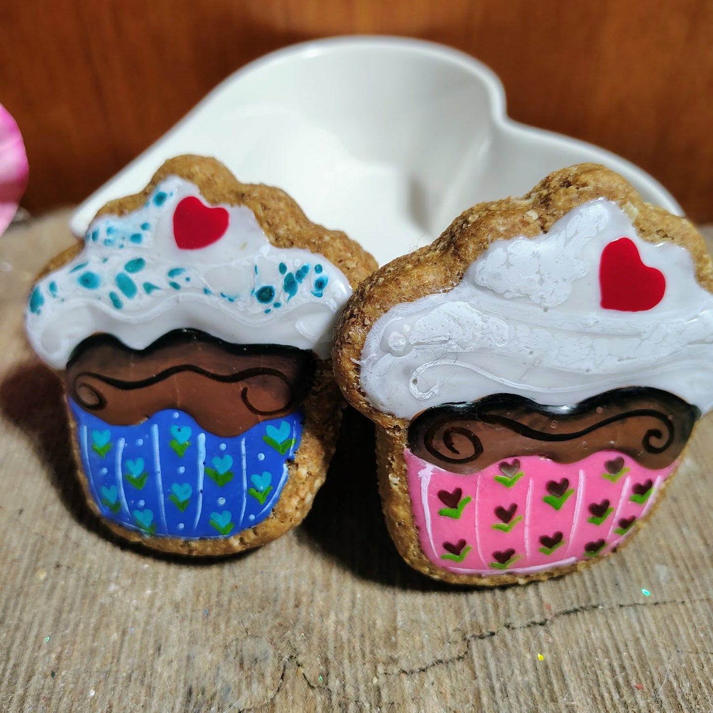 Biscuits muffin pour chiens - Dog cup cake treats