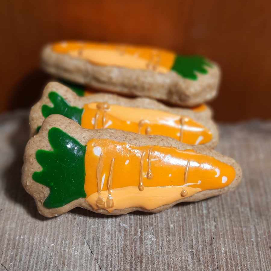 Carottes pour chiens - Carrots shaped cookies for dogs