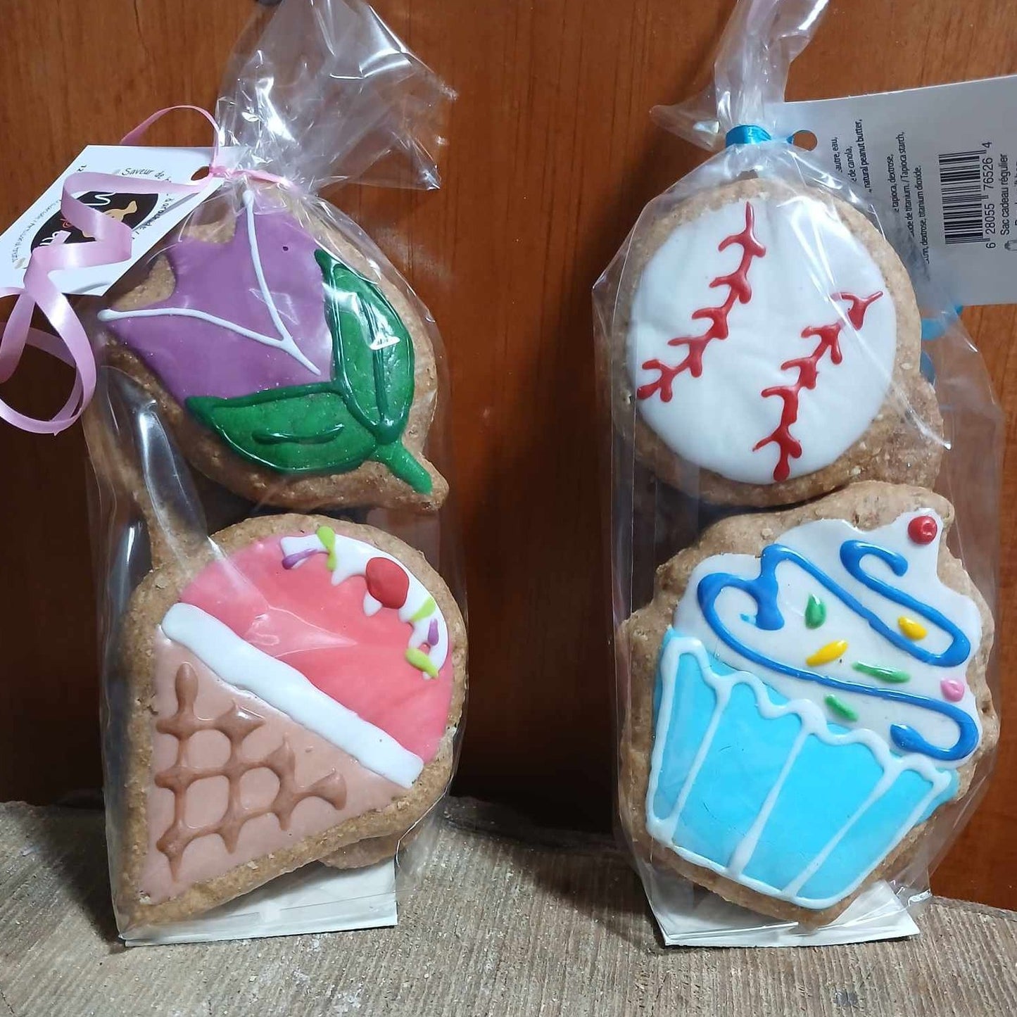 Sac cadeau bonne fête pour chiens - Birthday cookie gift bag for dogs