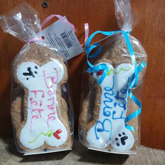 Sac cadeau bonne fête pour chiens - Birthday cookie gift bag for dogs