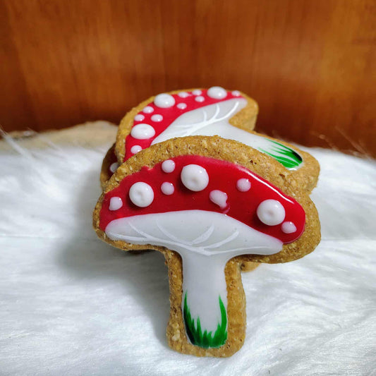 Champignons pour vos toutous - Mushrooms cookies for dogs