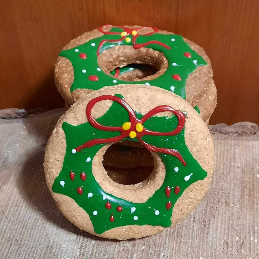 Noel - Couronne biscuits pour chiens