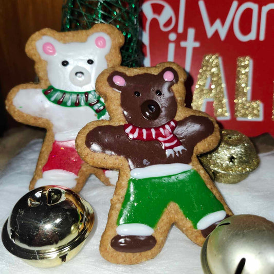 Noël - Oursons pour chiens - Christmas teddybear cookies for dogs