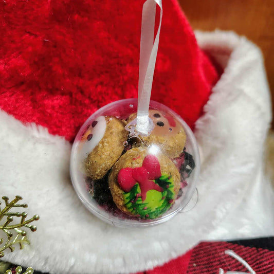 Boule de mini biscuits de Noel (petite) pour chiens
