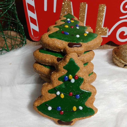 Noël - Sapin en biscuits pour chiens - Christmas tree cookies for dogs