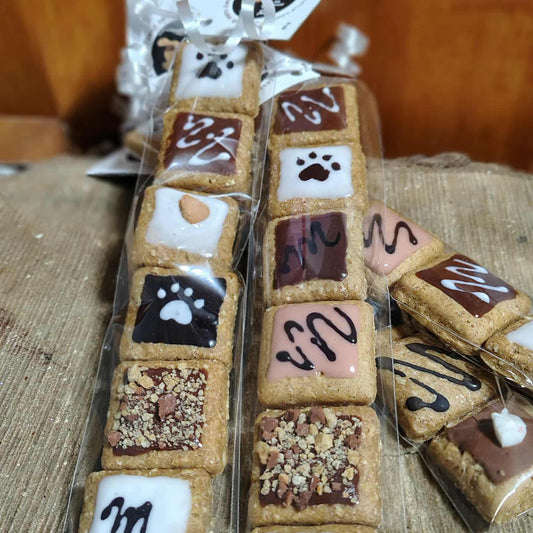 Boite de 6 minis chocolats pour chiens - Chocolate box for dogs