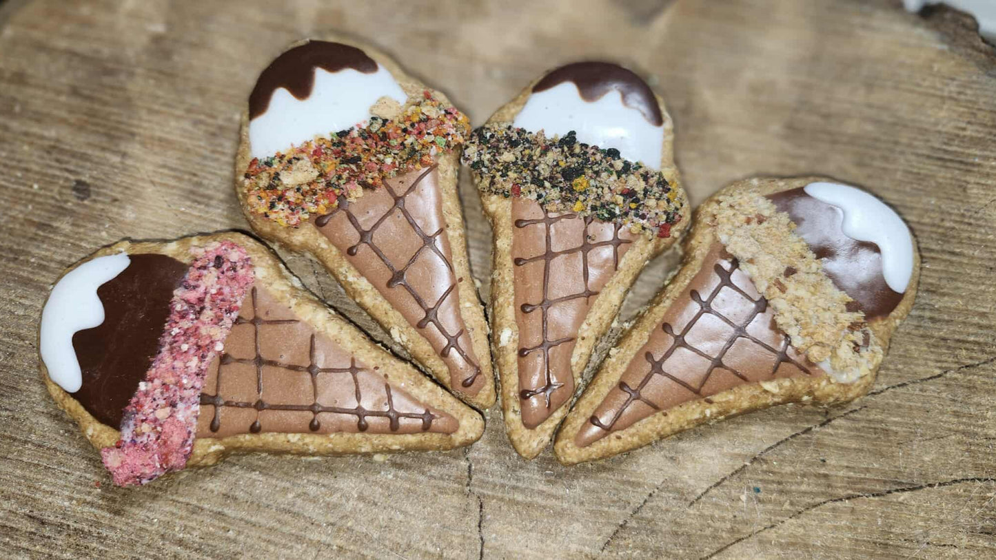 Cornets glacés que les chiens adorent - Ice cream cookies for dogs