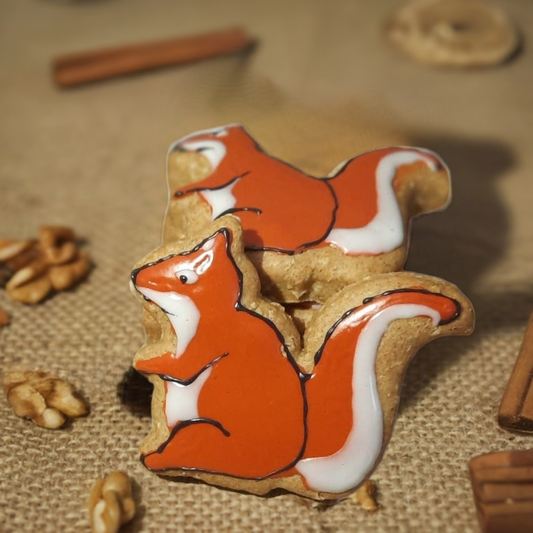 Écureuils et mouffettes pour chiens - Squirrel and Skunk cookies for dogs