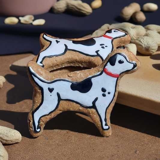 Chien Dalmatien ou Danois en biscuit - Dalmatian cookies for dogs