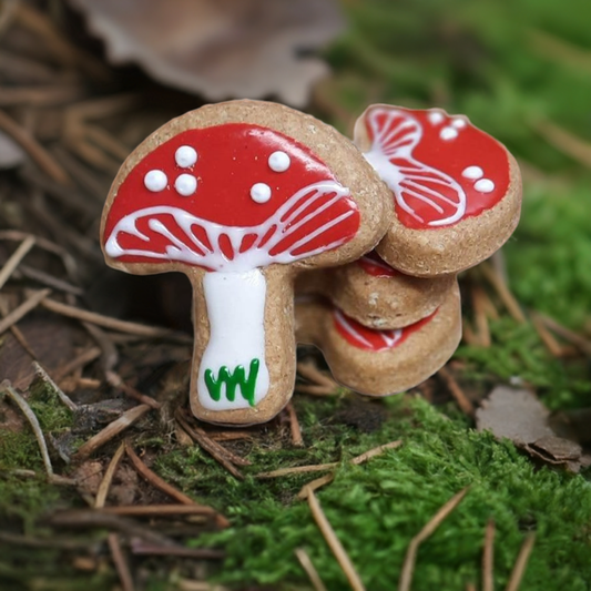 Champignons pour vos toutous - Mushrooms cookies for dogs