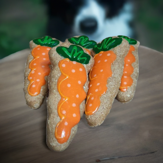 Carottes pour chiens - Carrots shaped cookies for dogs