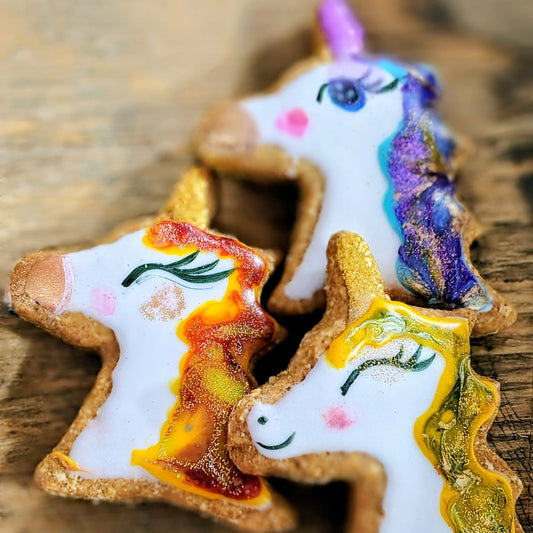Licornes biscuits pour chiens - Unicorns cookies for dogs